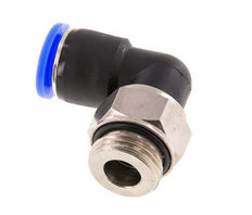 12mm & G1/2'' L-stuk Draaidoorvoer Insteek Buitendraad Vernikkeld Messing/PBT NBR