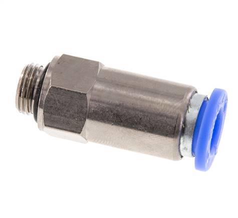 8mm & G1/8'' Regeling-Uit Vernikkeld Messing/PBT Terugslagklep Insteekkoppeling Buitendraad 0.2-10 bar