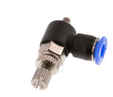 L-stuk Regelventiel 4 mm - M3 Regeling-Uit Messing/PBT