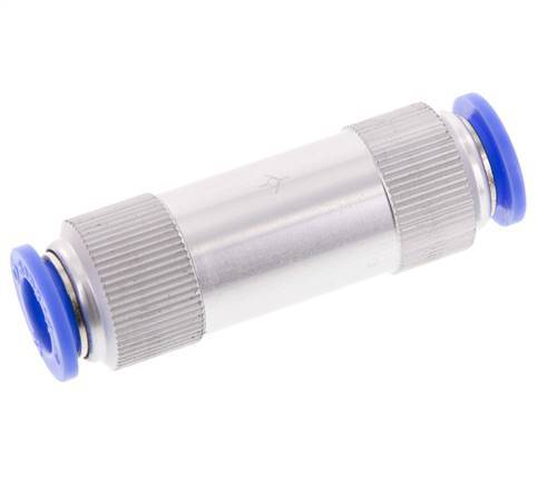 Push-In Check Valve 12mm Aluminum 0.2-10bar (3-145psi)