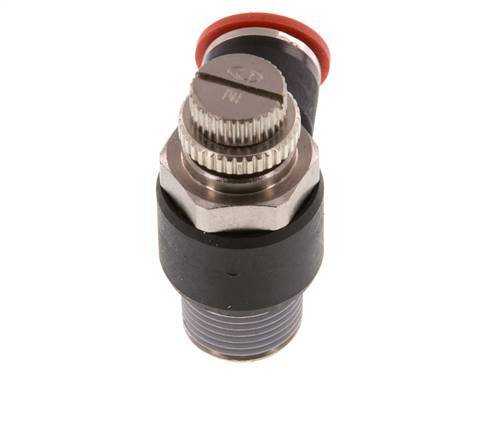 L-stuk Regelventiel 10 mm - R3/8'' Regeling-in Messing/Nylon