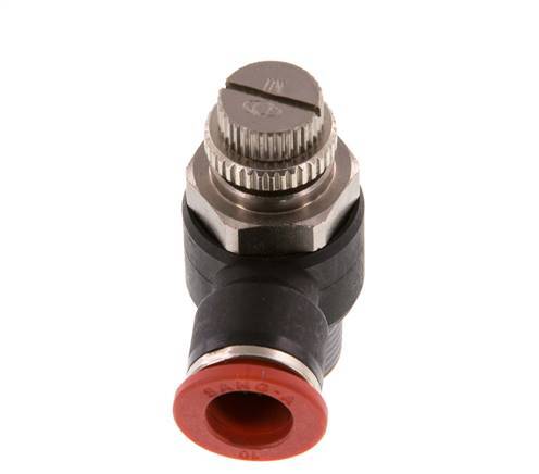 L-stuk Regelventiel 10 mm - R3/8'' Regeling-in Messing/Nylon