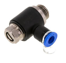 L-stuk Regelventiel 6 mm - G1/4'' Regeling-Uit Messing/Nylon Sleufschroef