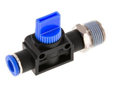 8 mm - R3/8'' Kunststof/Messing 3/2-Weg Handafsluiter Ontluchting aan Draadzijde