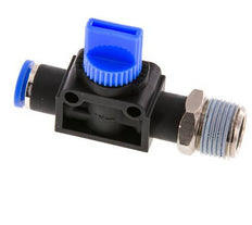 8 mm - R3/8'' Kunststof/Messing 3/2-Weg Handafsluiter Ontluchting aan Draadzijde