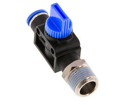 8 mm - R3/8'' Kunststof/Messing 3/2-Weg Handafsluiter Ontluchting aan Draadzijde