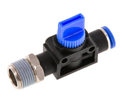 8 mm - R3/8'' Kunststof/Messing 3/2-Weg Handafsluiter Ontluchting aan Draadzijde