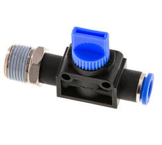 8 mm - R3/8'' Kunststof/Messing 3/2-Weg Handafsluiter Ontluchting aan Draadzijde