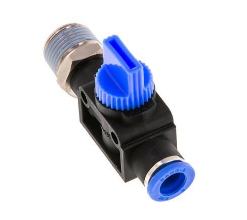 8 mm - R3/8'' Kunststof/Messing 3/2-Weg Handafsluiter Ontluchting aan Draadzijde