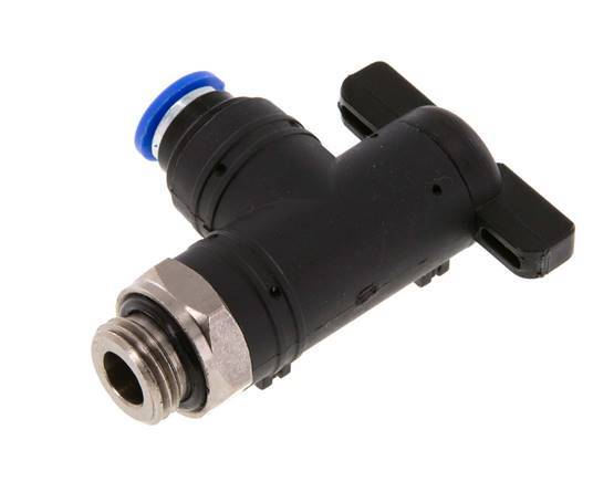 2-Way Elbow Ball Valve 6 mm - G1/4'' Plastic/Brass