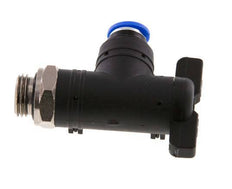 6 mm - G1/4'' Kunststof/Messing L-stuk 2-Weg Kogelkraan