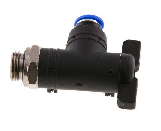 2-Way Elbow Ball Valve 6 mm - G1/4'' Plastic/Brass