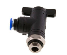 6 mm - G1/4'' Kunststof/Messing L-stuk 2-Weg Kogelkraan