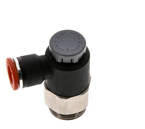 L-stuk Regelventiel 10 mm - G1/2'' Regeling-in Messing/Nylon Borgmoer