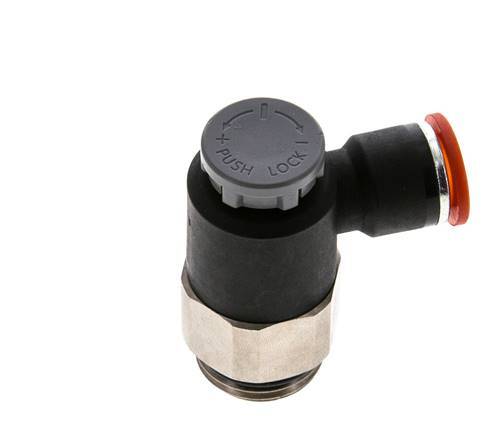 L-stuk Regelventiel 10 mm - G1/2'' Regeling-in Messing/Nylon Borgmoer