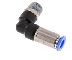 Push-In Fitting 10mm & R3/8'' Male Auto Shut-Off Elbow Brass/PBT 0-10bar (0-145psi)