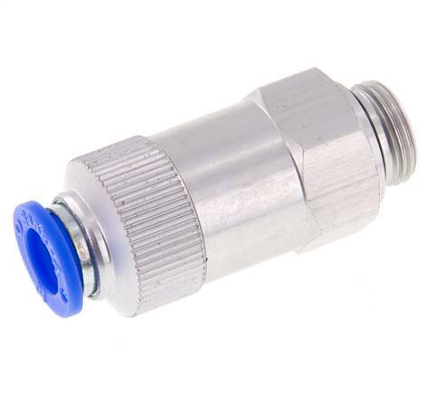 10mm & G3/8'' Regeling-Uit Aluminium Terugslagklep Insteekkoppeling Buitendraad 0.2-10 bar