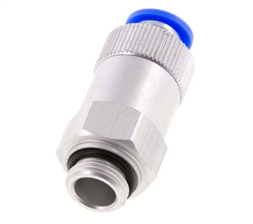 10mm & G3/8'' Regeling-Uit Aluminium Terugslagklep Insteekkoppeling Buitendraad 0.2-10 bar