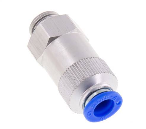 10mm & G3/8'' Regeling-Uit Aluminium Terugslagklep Insteekkoppeling Buitendraad 0.2-10 bar