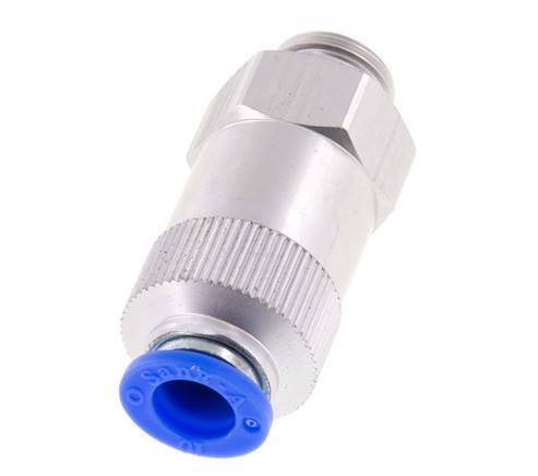10mm & G3/8'' Regeling-Uit Aluminium Terugslagklep Insteekkoppeling Buitendraad 0.2-10 bar