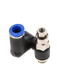 Draaibaar Regelventiel 8 mm - G1/8''-M5 Regeling-Uit Messing/Nylon Indirect Gestuurde Terugslagklep