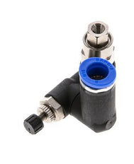 Draaibaar Regelventiel 8 mm - G1/8''-M5 Regeling-Uit Messing/Nylon Indirect Gestuurde Terugslagklep