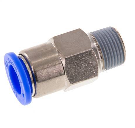 12mm & R3/8'' Zelfsluitende Insteekkoppeling Vernikkeld Messing/PBT Buitendraad 0-10 bar