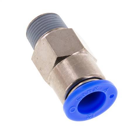 12mm & R3/8'' Zelfsluitende Insteekkoppeling Vernikkeld Messing/PBT Buitendraad 0-10 bar