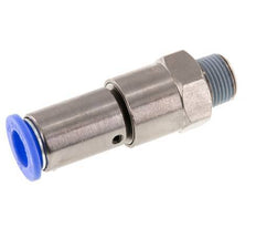 12mm & R3/8'' Quick Swivel Joint Push-In-Male Threads Nickel-Plated Brass/PBT NBR Rotatable