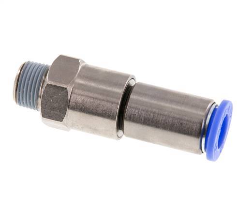 12mm & R3/8'' Hoge Snelheid Draaidoorvoer Insteek Buitendraad Vernikkeld Messing/PBT NBR