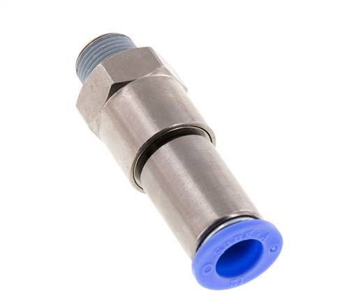 12mm & R3/8'' Hoge Snelheid Draaidoorvoer Insteek Buitendraad Vernikkeld Messing/PBT NBR