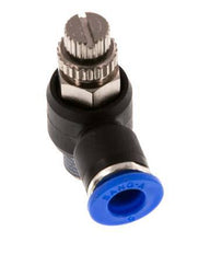 L-stuk Regelventiel 6 mm - R1/8'' Regeling-Uit Messing/Nylon
