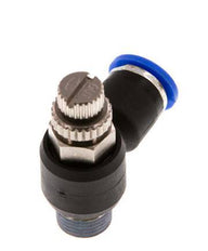 L-stuk Regelventiel 6 mm - R1/8'' Regeling-Uit Messing/Nylon