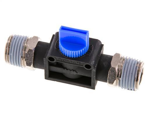 R1/2'' Kunststof/Messing 3/2-Weg Handafsluiter