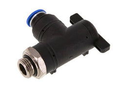 10 mm - G3/8'' Kunststof/Messing L-stuk 2-Weg Kogelkraan