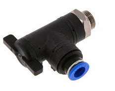 10 mm - G3/8'' Kunststof/Messing L-stuk 2-Weg Kogelkraan