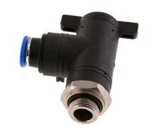 10 mm - G3/8'' Kunststof/Messing L-stuk 2-Weg Kogelkraan