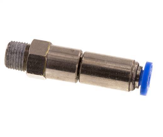 4mm & R1/8'' Hoge Snelheid Draaidoorvoer Insteek Buitendraad Vernikkeld Messing/PBT NBR