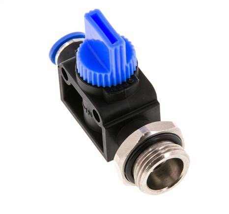 6 mm - G3/8'' Kunststof/Messing 3/2-Weg Handafsluiter Ontluchting aan Buiszijde