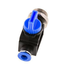 6 mm - G3/8'' Kunststof/Messing 3/2-Weg Handafsluiter Ontluchting aan Buiszijde