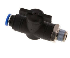 10 mm - R3/8'' Kunststof/Messing rechte 2-Weg Kogelkraan