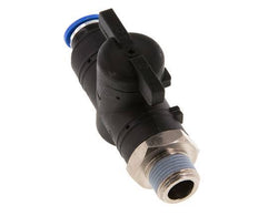 10 mm - R3/8'' Kunststof/Messing rechte 2-Weg Kogelkraan