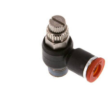 L-stuk Regelventiel 6 mm - R1/8'' Regeling-in Messing/Nylon
