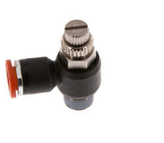 L-stuk Regelventiel 6 mm - R1/8'' Regeling-in Messing/Nylon
