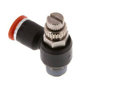 L-stuk Regelventiel 6 mm - R1/8'' Regeling-in Messing/Nylon