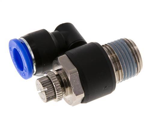 Draaibaar Regelventiel 12 mm - R1/2'' Regeling-Uit Messing/Nylon
