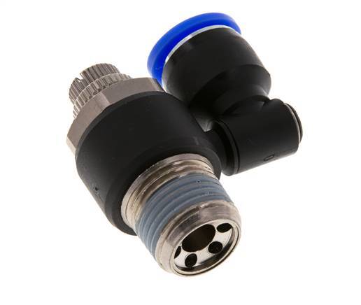 Draaibaar Regelventiel 12 mm - R1/2'' Regeling-Uit Messing/Nylon