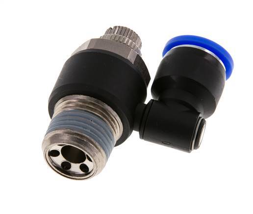 Draaibaar Regelventiel 12 mm - R1/2'' Regeling-Uit Messing/Nylon