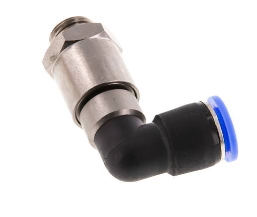 12mm & G3/8'' L-stuk Hoge Snelheid Draaidoorvoer Insteek Buitendraad Vernikkeld Messing/PBT NBR