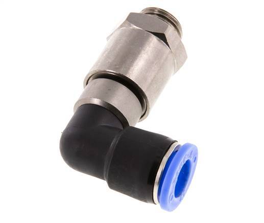 12mm & G3/8'' L-stuk Hoge Snelheid Draaidoorvoer Insteek Buitendraad Vernikkeld Messing/PBT NBR
